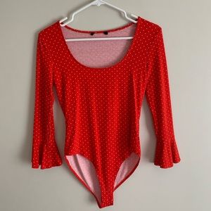 Bright Red Bodysuit